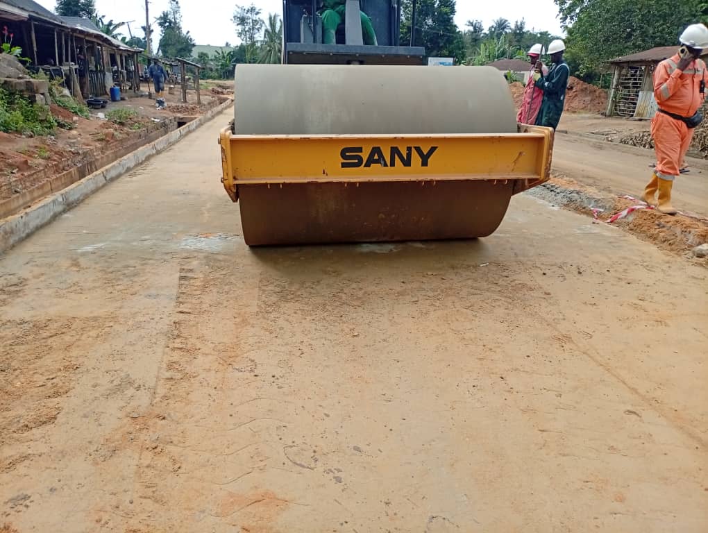 Road construction works